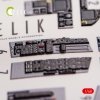 KELIK K48065 F-18C HORNET INTERIOR 3D DECALS FOR HASEGAWA KIT 1/48
